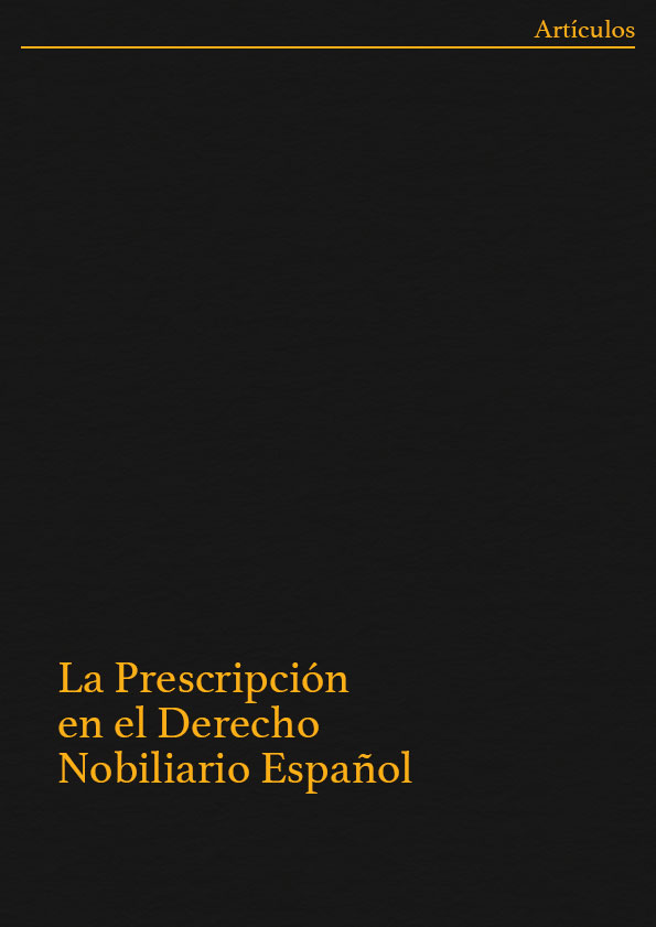 Prescripción en el Derecho Nobiliario español